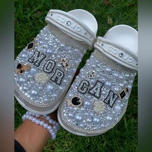 Bedazzled custom crocs!